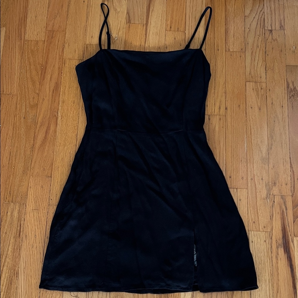 GUC Aritzia Sunday Best black Chiara slit mini dress 2